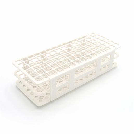 Heathrow Scientific LLC Fold & Snap Tube Rack 13mm 90-Place, White HS243073W