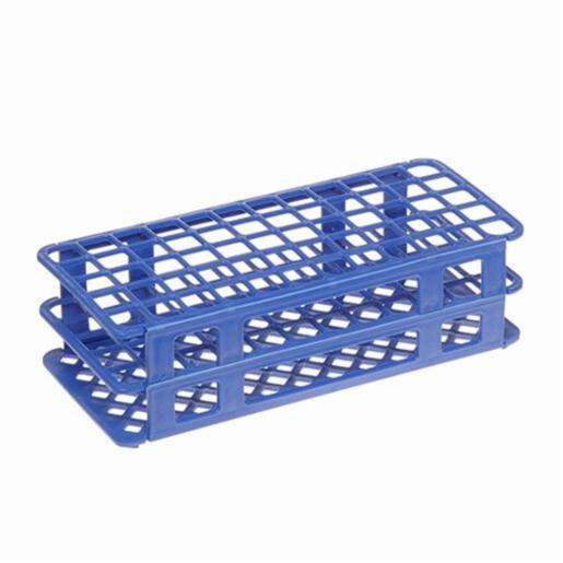 Heathrow Scientific LLC Fold & Snap Tube Rack 17mm 60-Place, Blue HS243077B