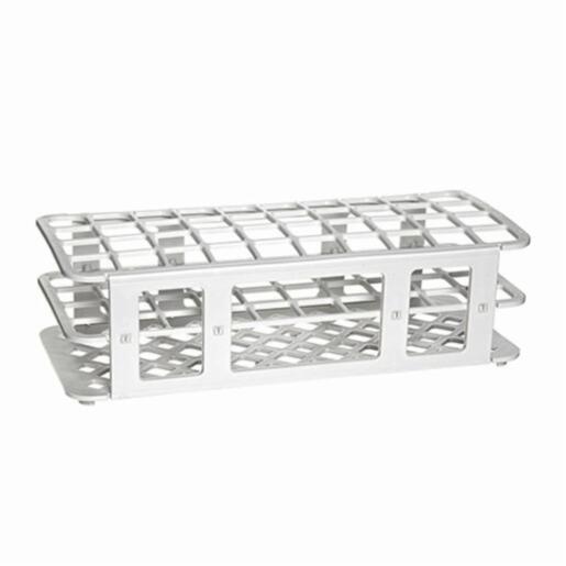 Heathrow Scientific LLC Fold & Snap Tube Rack 21mm 40-Place, White HS243071W