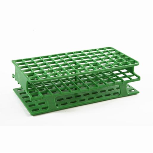 Heathrow Scientific LLC OneRack® Tube Rack Full POM 13mm 72-Place, Green HS27511C