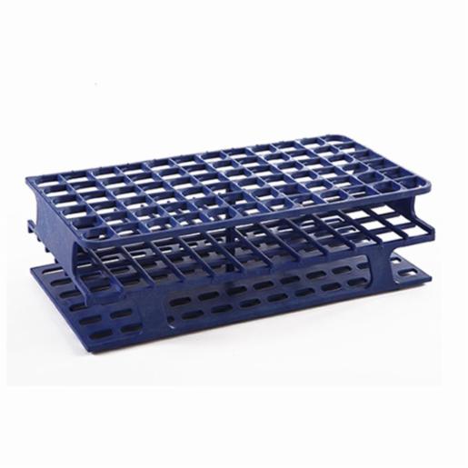 Heathrow Scientific LLC OneRack® Tube Rack Full POM 25mm 40-Place, Blue HS27514B