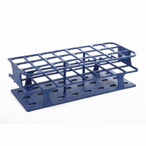 Heathrow Scientific LLC OneRack® Tube Rack Full POM 30mm 24-Place, Blue HS27515B