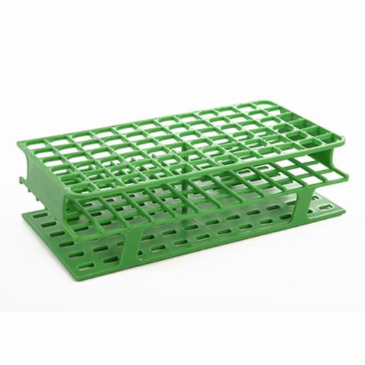 Heathrow Scientific LLC OneRack® Tube Rack Full PP 16mm 72-Place, Green HS27552C