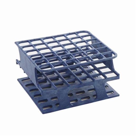 Heathrow Scientific LLC OneRack® Tube Rack Half POM 13mm 36-Place, Blue HS27501B