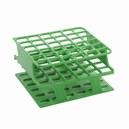 Heathrow Scientific LLC OneRack® Tube Rack Half POM 13mm 36-Place, Green HS27501C