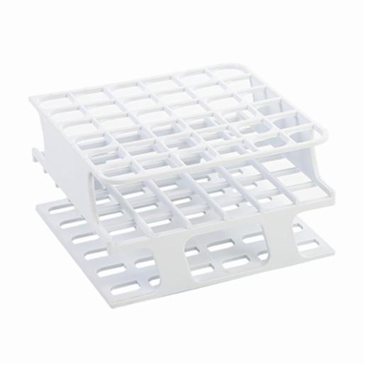 Heathrow Scientific LLC OneRack® Tube Rack Half POM 13mm 36-Place, White HS27501A