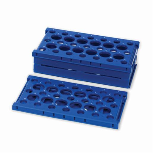 Heathrow Scientific LLC Pop-Up Tube Rack 15/50mL Combo, Blue HS24320B