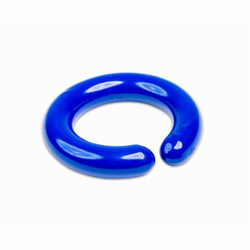 Heathrow Scientific Vinyl-Coated Lead Rings ("C" shape), Blue