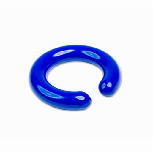 Heathrow Scientific Vinyl-Coated Lead Rings ("C" shape), Blue