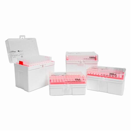 LabPRO QuickFit Pipette Tip 100uL, Filter, Clear, Racked, Sterile, 4,800pcs/carton LPCP0011