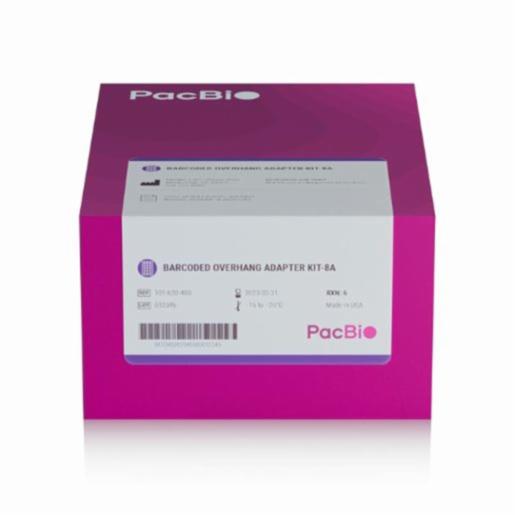 PacBio Barcoded overhang adapter kit 8A 8 SMRTbell barcoded overhang adapters (6 samples per barcoded adapter, for a total of 48 samples) 101-628-400