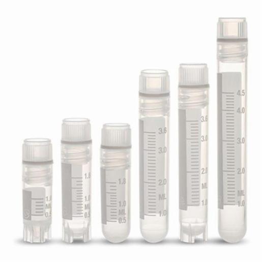 Sealed Air Cryovial,O-Ring,S/Stand,Int.Thread,4ml, 1000 Items SIMPT311-4A