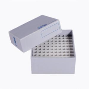 Biologix Cryoking, 2" Superior White Coated Cryobox with 81-well divider, 90-1281